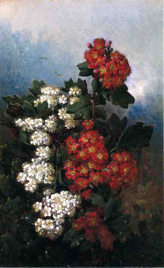 John Williamson Flowers and Butterflies - Hand Painted Oil Painting