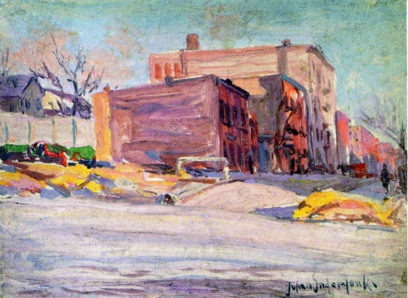  Julian Onderdonk Foot of 52nd Street at Hudson Park - Hand Painted Oil Painting