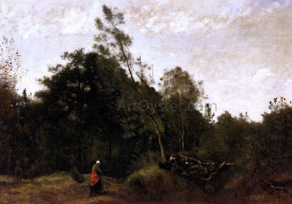  Jean-Baptiste-Camille Corot Forest Clearing in the Limousin - Hand Painted Oil Painting