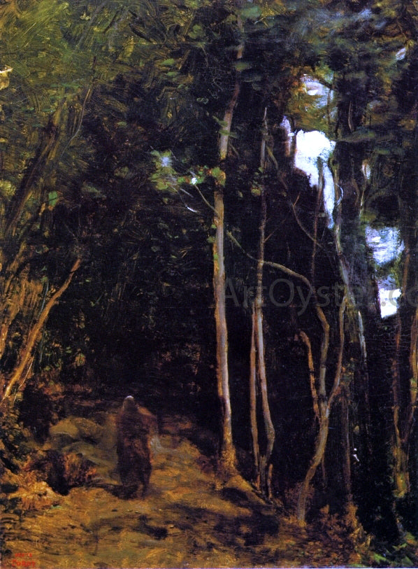  Jean-Baptiste-Camille Corot Forest in Fontainbleau - Hand Painted Oil Painting