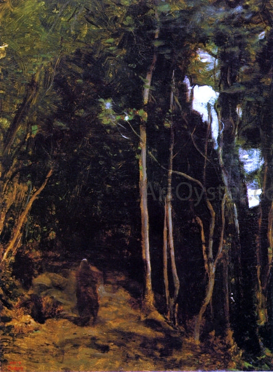  Jean-Baptiste-Camille Corot Forest in Fontainbleau - Hand Painted Oil Painting