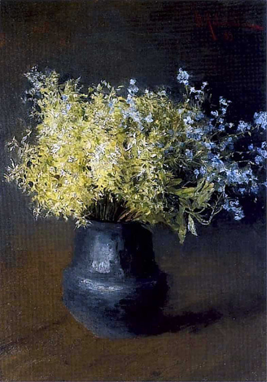  Isaac Ilich Levitan Forest Violets and Forget-Me-Nots - Hand Painted Oil Painting