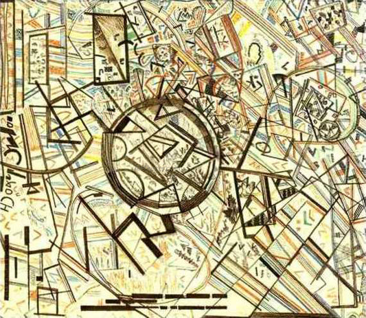  Pavel Filonov Formula of the Universe - Hand Painted Oil Painting