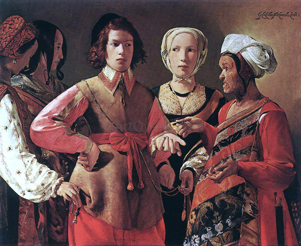  Georges De La Tour Fortune Teller - Hand Painted Oil Painting