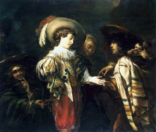 Jan Cossiers Fortune Teller - Hand Painted Oil Painting