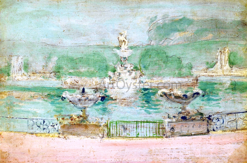  John Twachtman Fountain, World's Fair - Hand Painted Oil Painting