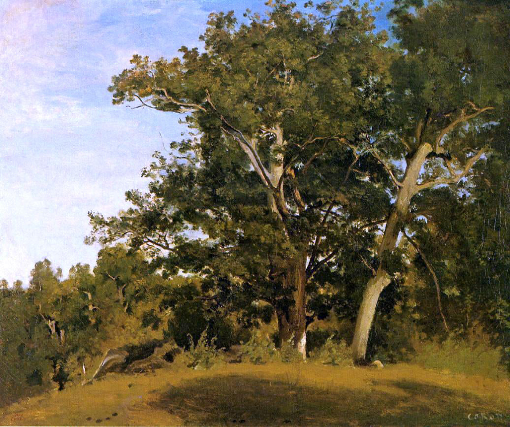  Jean-Baptiste-Camille Corot Fountainebleau - Aux Georges d'Apremont - Hand Painted Oil Painting