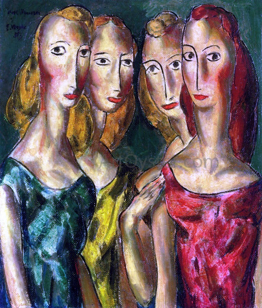  Alfred Henry Maurer Four Sisters - Hand Painted Oil Painting