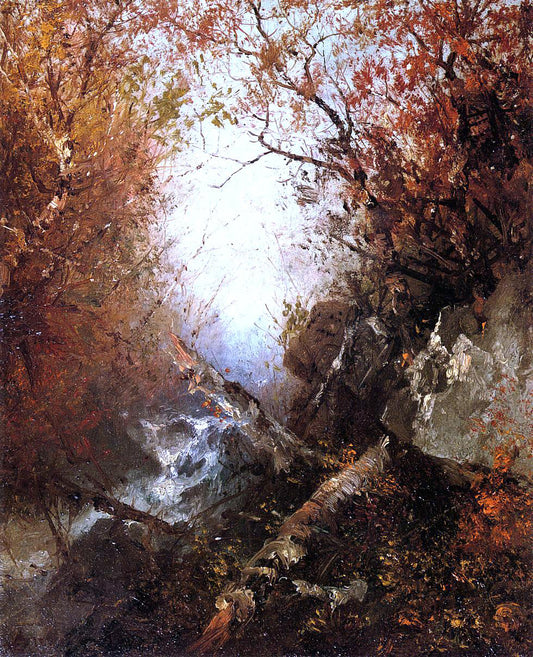  John Frederick Kensett Franconia Notch, New Hampshire - Hand Painted Oil Painting