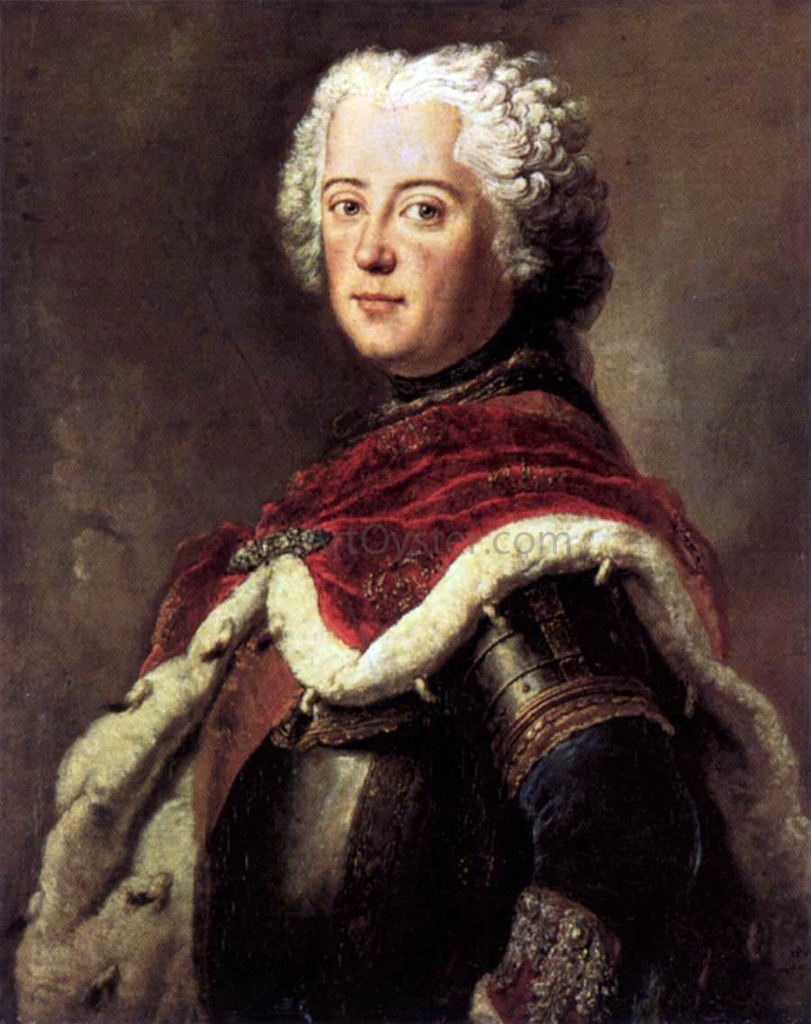 Antoine Pesne Frederick the Great as Crown Prince - Hand Painted Oil Painting