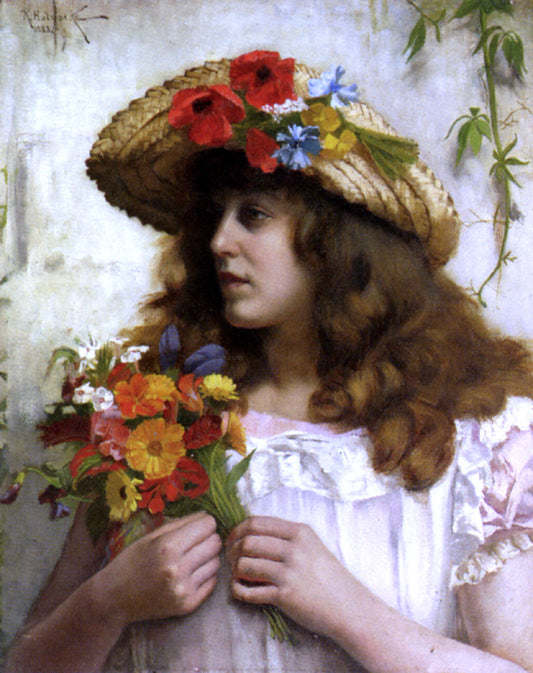  Rowland Holyoake Fresh From The Garden - Hand Painted Oil Painting