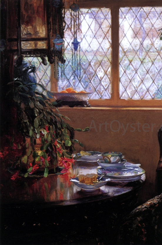  Guy Orlando Rose From the Dining Room Window - Hand Painted Oil Painting