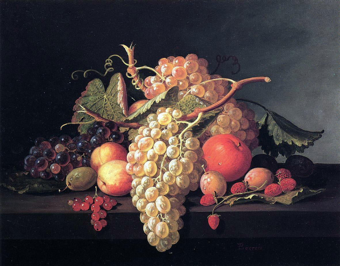  Paul Lacroix Fruit Still Life - Hand Painted Oil Painting