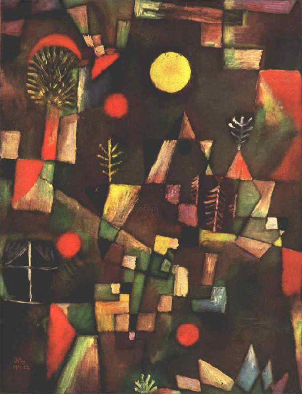  Paul Klee Full Moon - Hand Painted Oil Painting