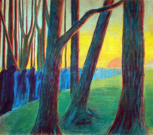  Mikalojus Ciurlionis Funeral Symphony III - Hand Painted Oil Painting