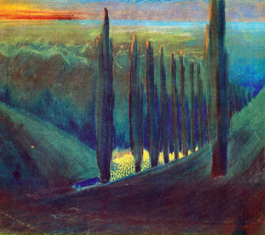  Mikalojus Ciurlionis Funeral Symphony IV - Hand Painted Oil Painting