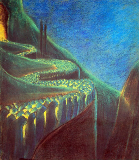  Mikalojus Ciurlionis Funeral Symphony VI - Hand Painted Oil Painting