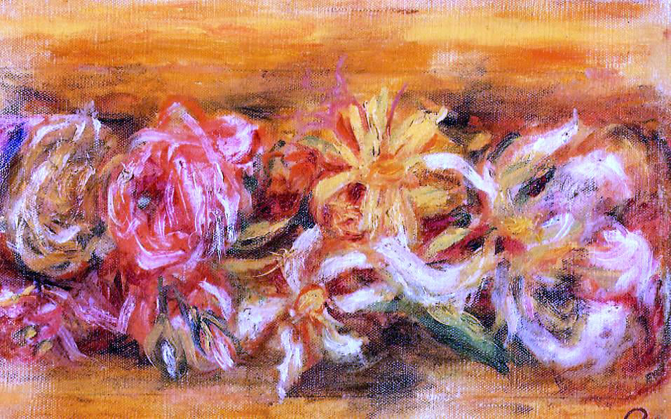  Pierre Auguste Renoir Garland of Flowers - Hand Painted Oil Painting