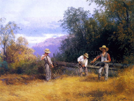  Herman Herzog Gathering the Rye - Hand Painted Oil Painting