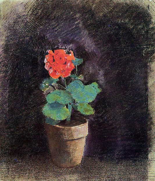  Odilon Redon Geranium - Hand Painted Oil Painting