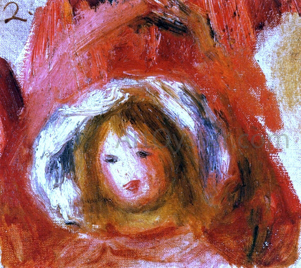  Pierre Auguste Renoir Girl with Hat - Hand Painted Oil Painting