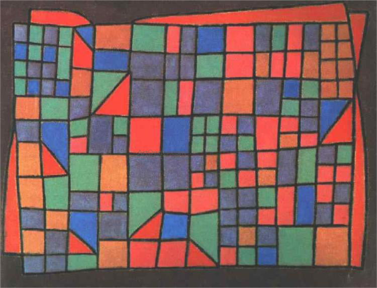  Paul Klee Glass Facade - Hand Painted Oil Painting