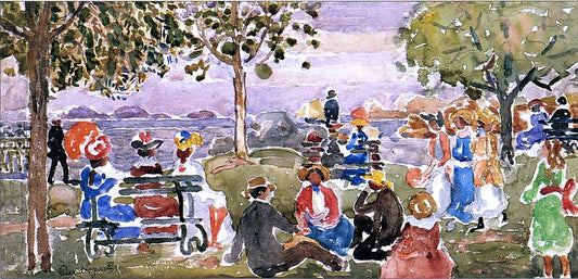  Maurice Prendergast Gloucester Park - Hand Painted Oil Painting