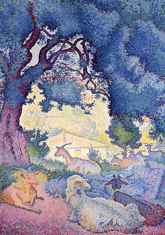  Henri Edmond Cross Goats - Hand Painted Oil Painting