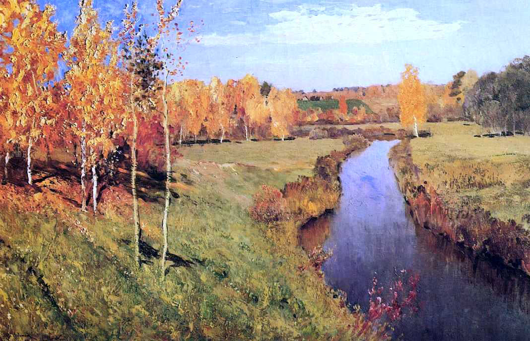  Isaac Ilich Levitan Golden Autumn - Hand Painted Oil Painting