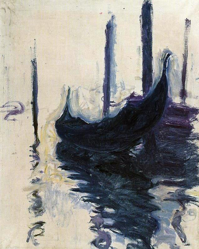 Claude Oscar Monet Gondola in Venice - Hand Painted Oil Painting