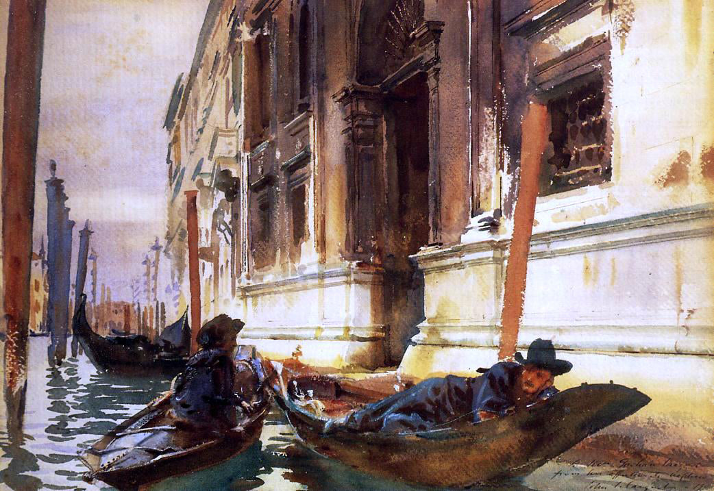  John Singer Sargent Gondolier's Siesta - Hand Painted Oil Painting