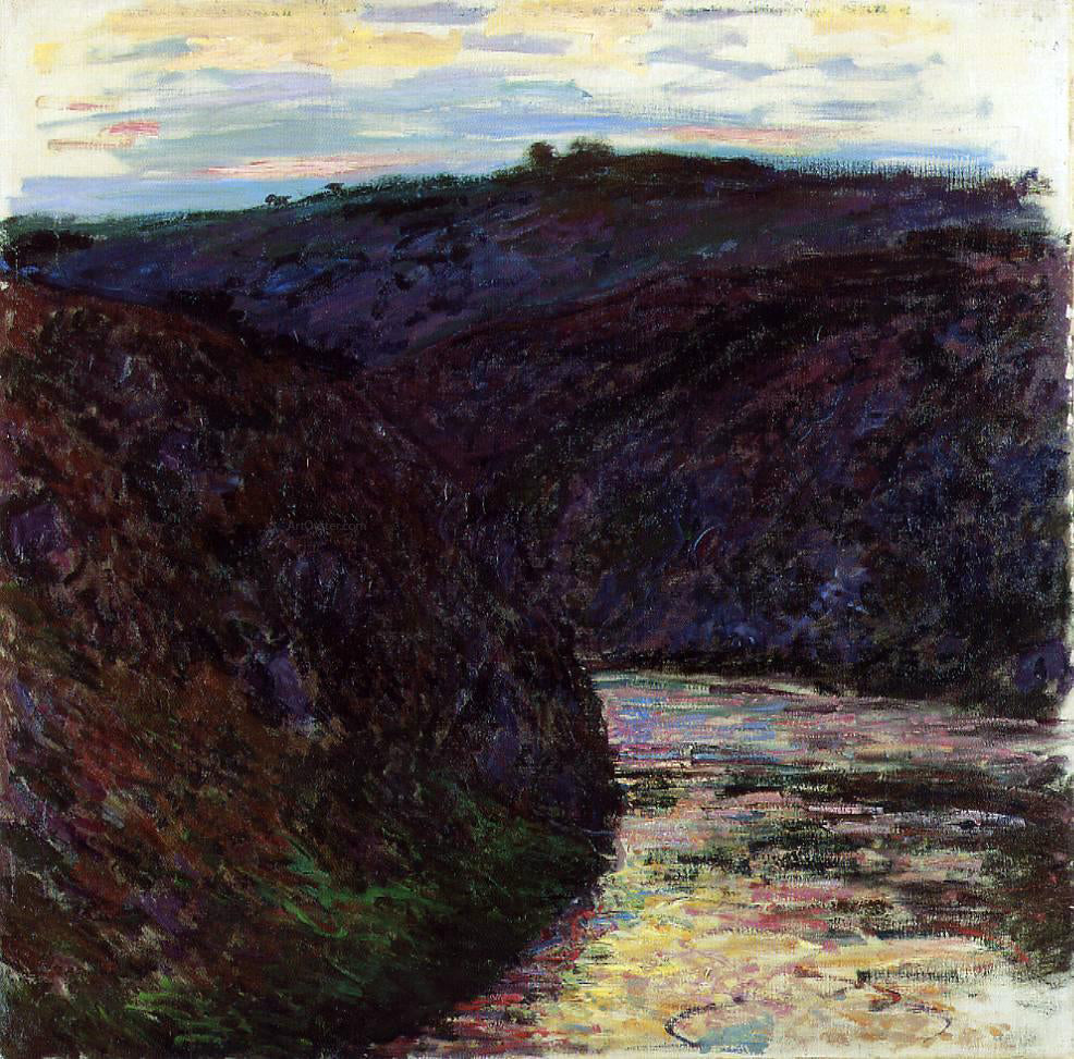  Claude Oscar Monet Gorge of the Creuse - Hand Painted Oil Painting