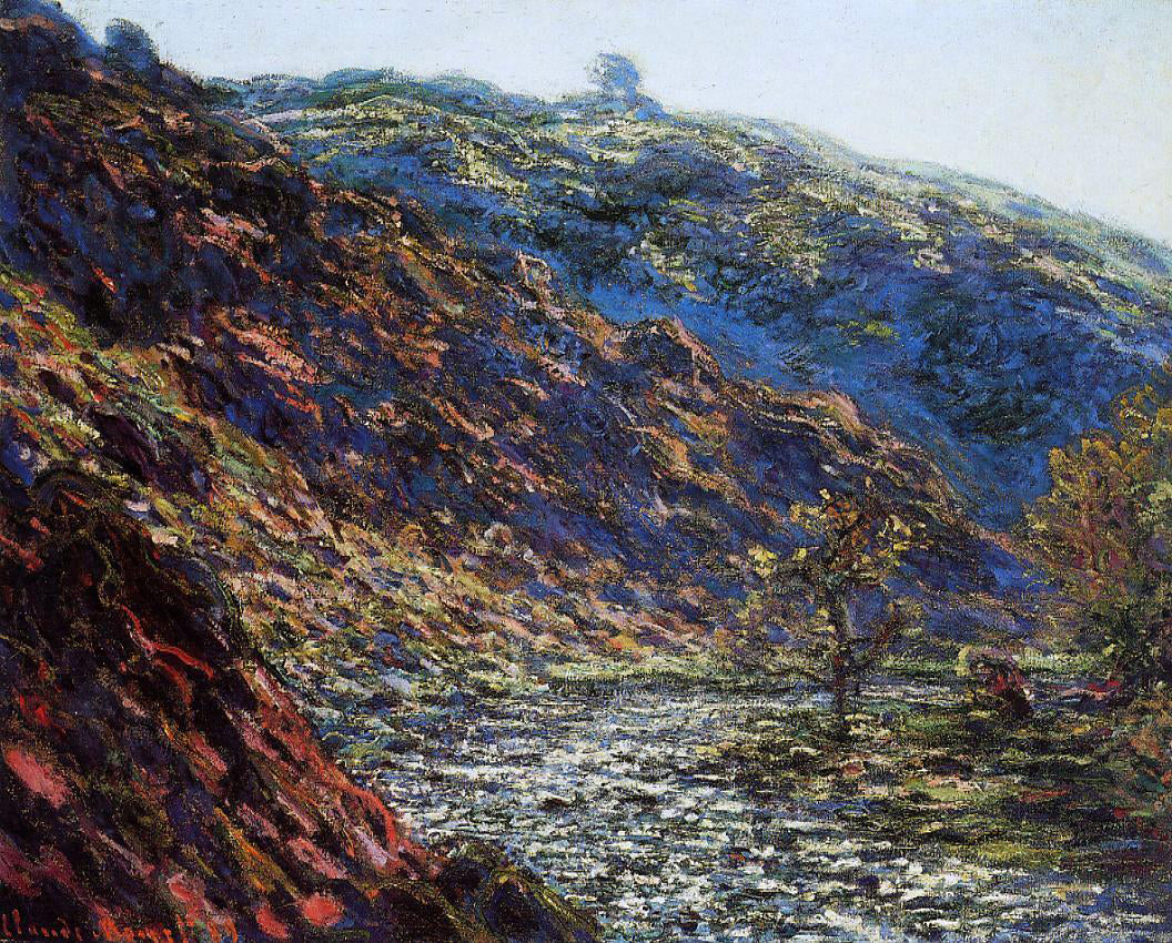  Claude Oscar Monet Gorge of the Petite Creuse - Hand Painted Oil Painting
