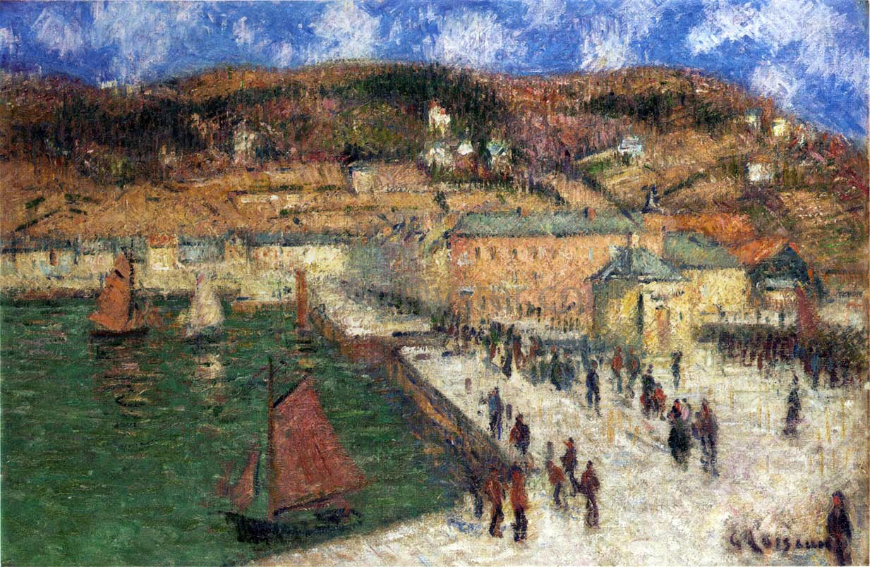  Gustave Loiseau Grand Quay, Fecamp - Hand Painted Oil Painting