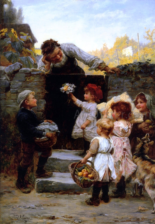  Frederick Morgan Grandfather's Birthday (also known as Grandpapa's Birthday) - Hand Painted Oil Painting