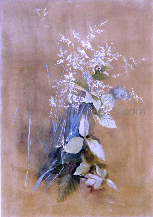  Fidelia Bridges Grass and Poison Ivy - Hand Painted Oil Painting