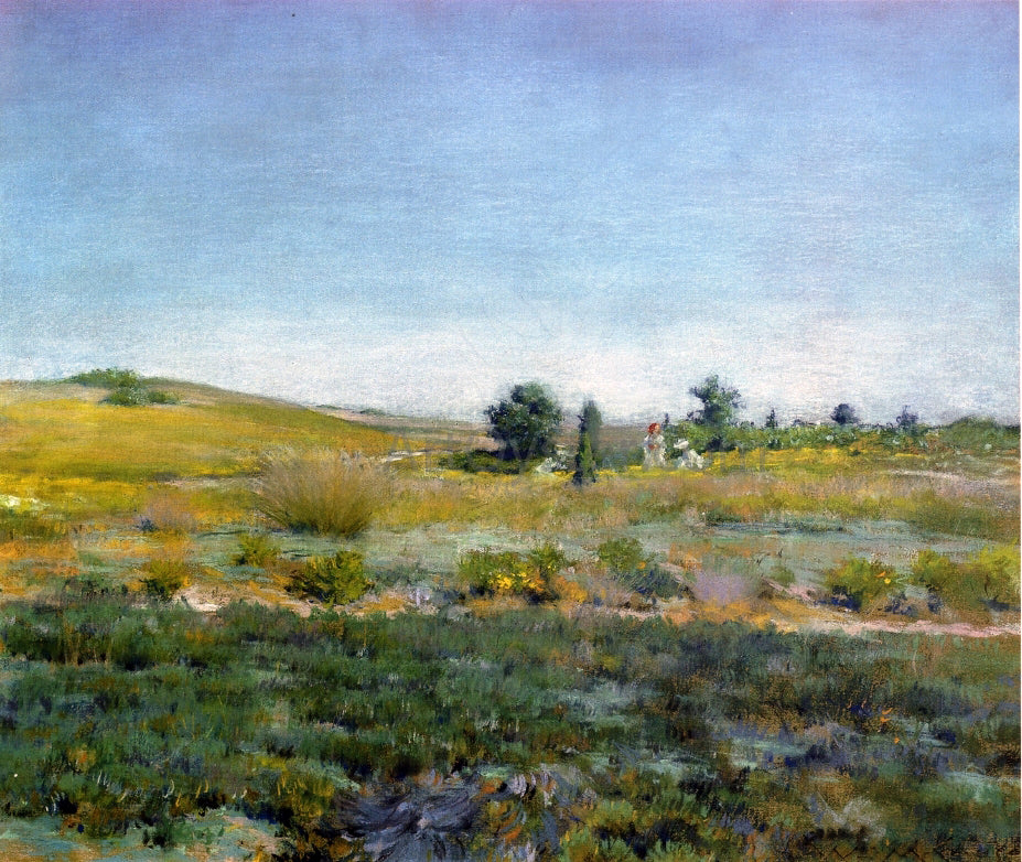  William Merritt Chase Gray Day in Spring (also known as Summer) - Hand Painted Oil Painting