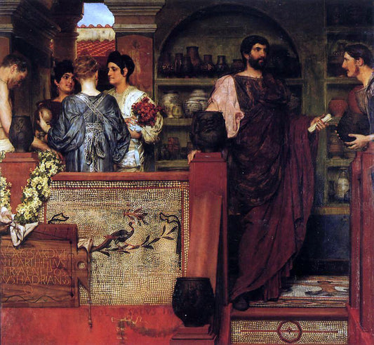  Sir Lawrence Alma-Tadema Hadrian Visiting a Romano-British Pottery - Hand Painted Oil Painting