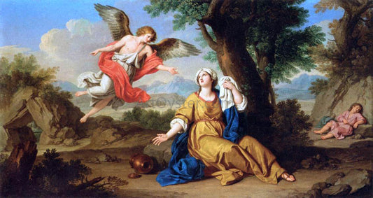  Giuseppe Bottani Hagar and the Angel - Hand Painted Oil Painting