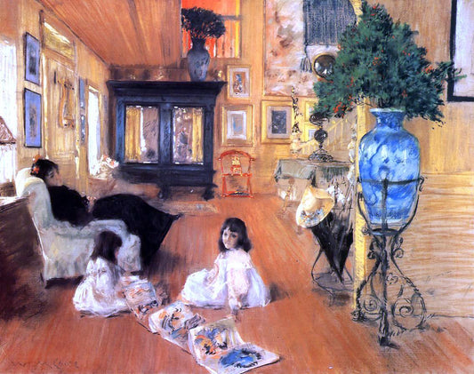  William Merritt Chase Hall at Shinnecock - Hand Painted Oil Painting