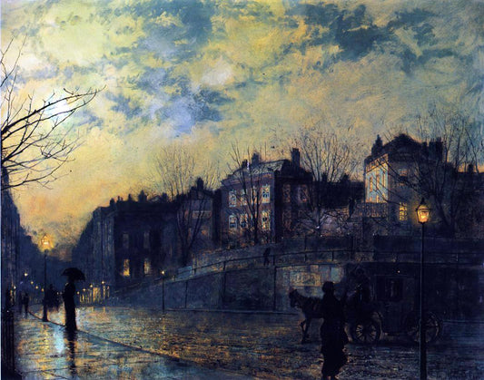  John Atkinson Grimshaw Hampstead - Hand Painted Oil Painting