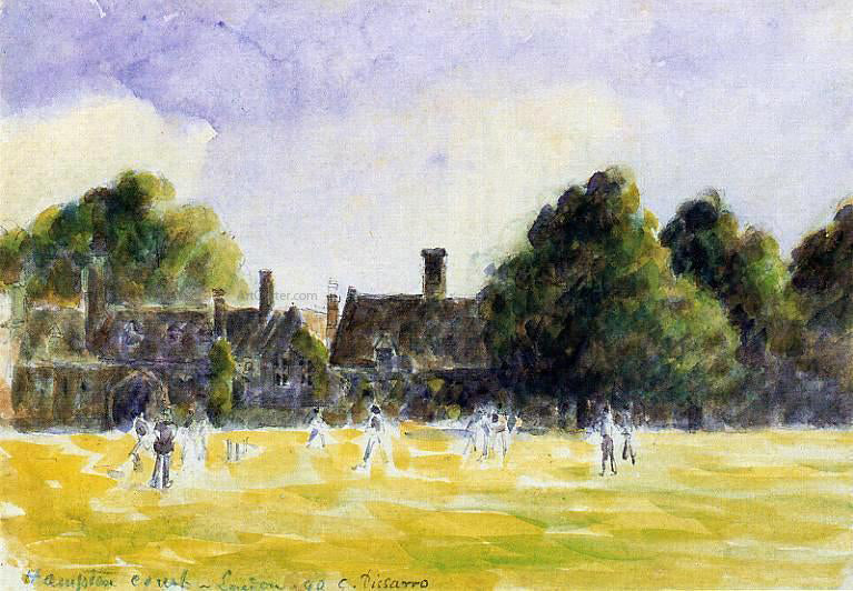  Camille Pissarro Hampton Court Green - Hand Painted Oil Painting