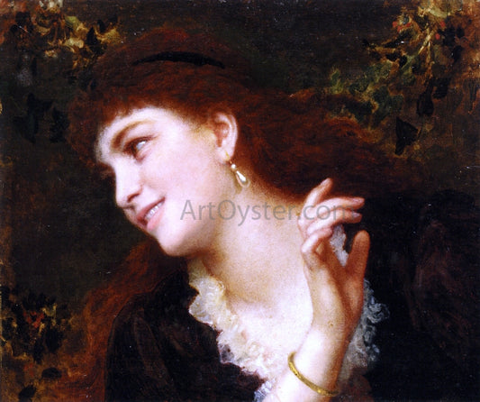  Sophie Anderson Hanging the Garlands - Hand Painted Oil Painting