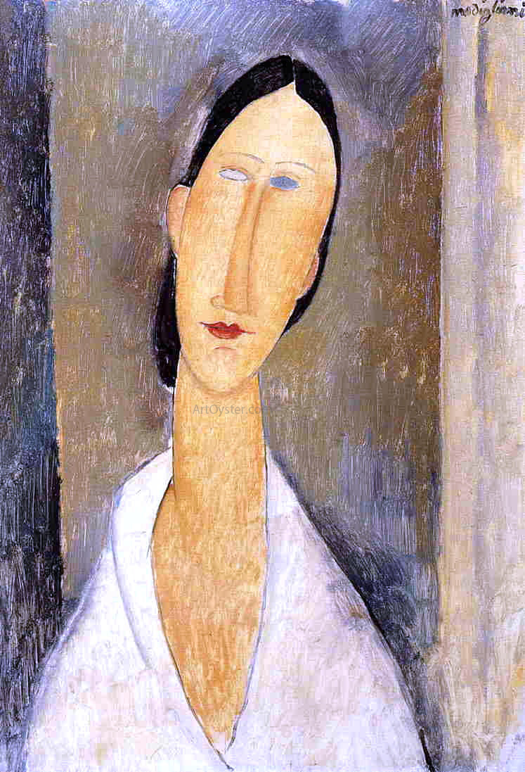  Amedeo Modigliani Hanka Zborowska - Hand Painted Oil Painting