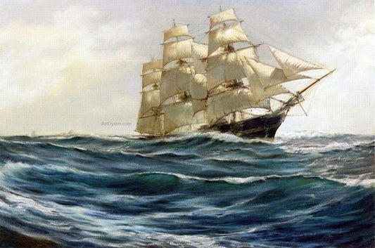 Edmond Marie Petitjean Harbor View - Hand Painted Oil Painting