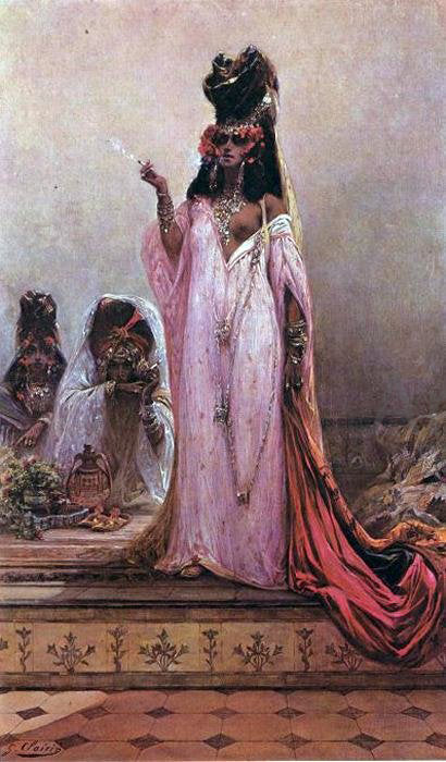  Georges Victor Clairin Harem Woman - Hand Painted Oil Painting