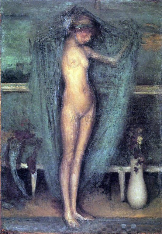  James McNeill Whistler Harmony in Blue and Gold: The Little Blue Girl - Hand Painted Oil Painting