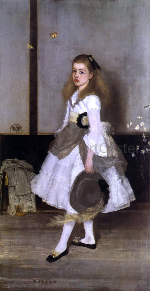  James McNeill Whistler Harmony in Grey and Green: Miss Cicely Alexander - Hand Painted Oil Painting