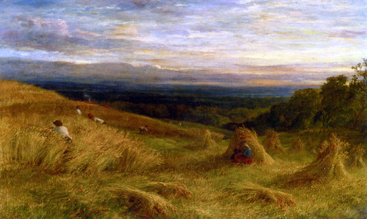  John Linnell Harvest Time in Sussex - Hand Painted Oil Painting