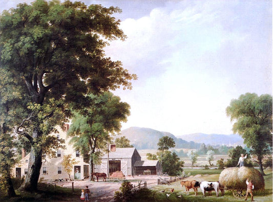  George Henry Durrie Haying at Jones Inn - Hand Painted Oil Painting